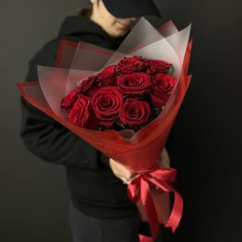 Букеты из красных роз 40 см (Эквадор) (Артикул: 181384)