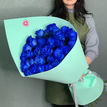 Букеты из синих роз (Эквадор) артикул букета   181700