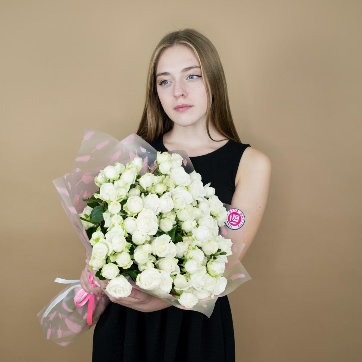 Розы кустовые белые №  3792