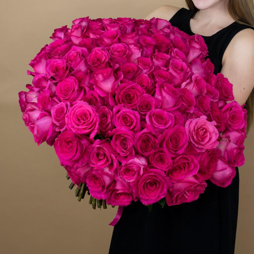 Букеты из розовых роз 40 см (Эквадор) артикул букета  85636